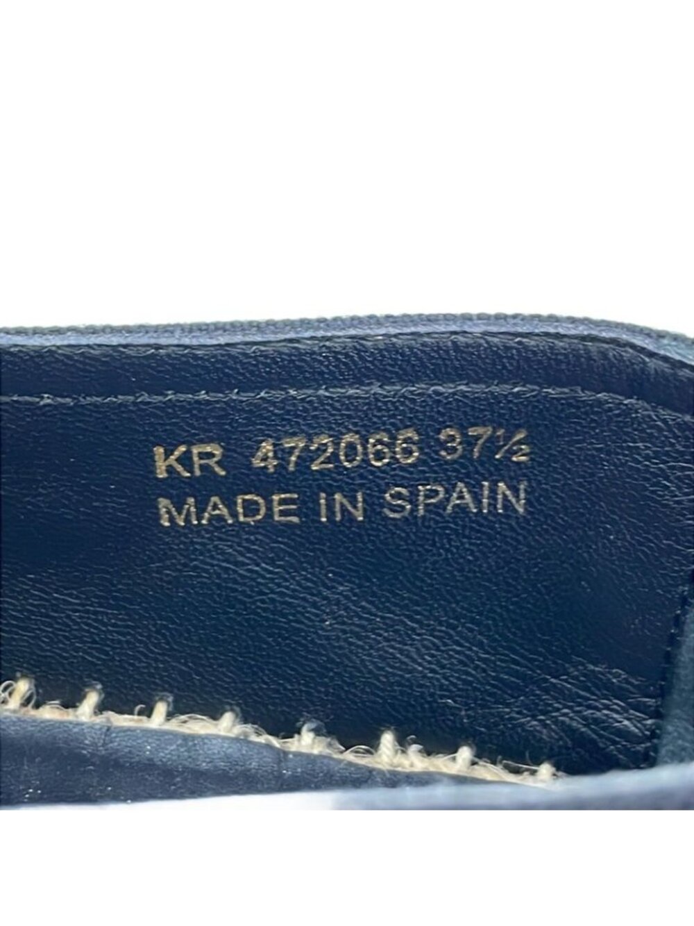 Saint Laurent Paris 17 SS Logo Embroidered Espadrilles Shoes Gup80 Black - Picture 6 of 6